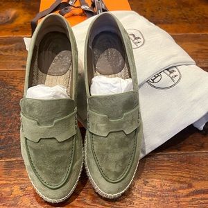 Suede Hermes espadrilles size 38